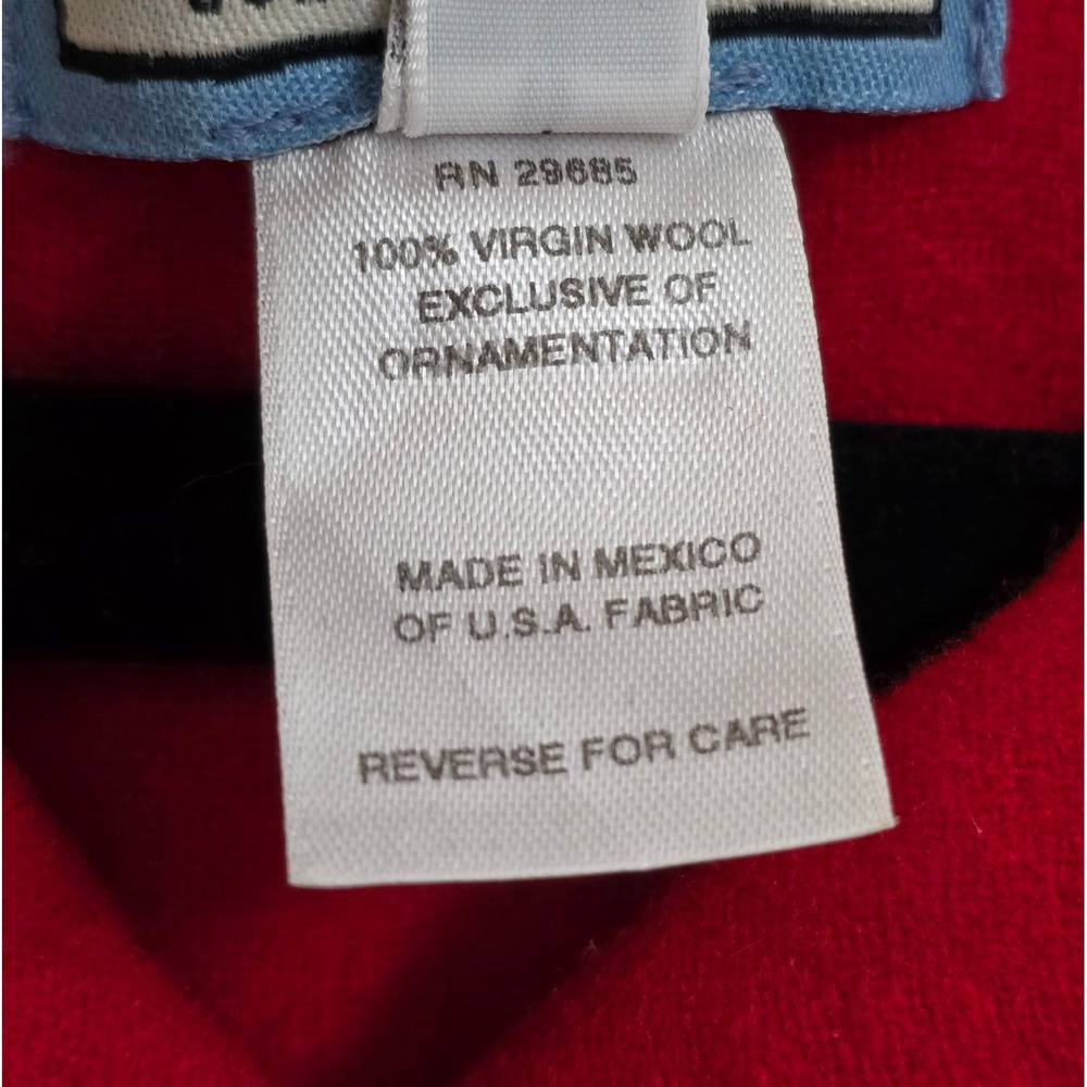 Pendleton Vintage Red 100% Virgin Wool Button Down Shirt Mens Large USA Fabric - Picture 8 of 8